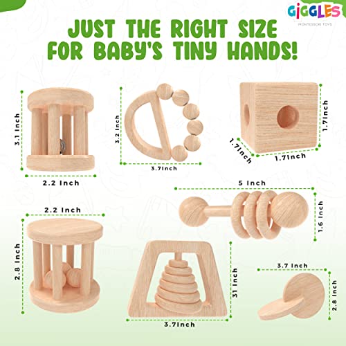  TOY Life Wooden Toys Cars, Montessori Toys for Babies