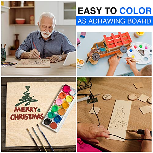 30 Pack Basswood Sheets 12"x12"x1/8", 3mm Basswood for Laser Cutting, Thin Plywood Board Unfinished Wood for Crafts, DIY Architectural Models Making, VKIZA