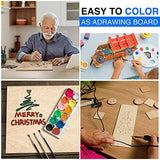 30 Pack Basswood Sheets 12"x12"x1/8", 3mm Basswood for Laser Cutting, Thin Plywood Board Unfinished Wood for Crafts, DIY Architectural Models Making, VKIZA