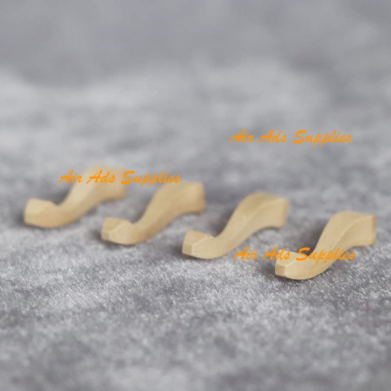 AirAds Dollhouse 1:12 Miniature Furniture Legs Chair Cabinet Table Stool Legs Unfinished Wood Air-Ads Supplies