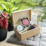 Creative Deco Large Wooden Storage Box with Hinged Lid | 11.8 x 7.87 x 5.51 inches (+-0.5) | Plain Unpainted Gift Box for Shoes Crafts Clothes Creative Deco