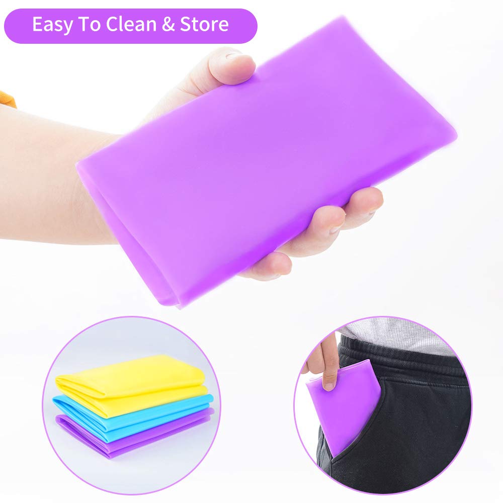 3 Pack Silicone Mat Large Silicone Sheets for Crafts, Resin Casting Molds Mat Silicone Placemat 15.7” x 11.8" - WoodArtSupply