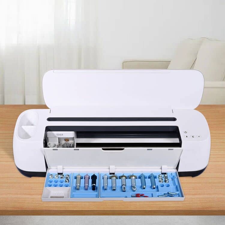 Duryeo Blade Storage Insert for Cricut Maker 3 & Maker, Blades Tray, Drawer Blade Housing and Quickswap Tip Accessories Organizer (Blue,Blades and Duryeo