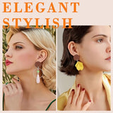 50pcs Wooden Stud Earrings Post for Jewelry Making,Wood Earring Posts with Loop Walnut Wood Stud Earring Blanks with 100pcs Plastic Ear Nuts for DIY Oubaka