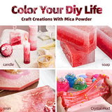 ISTOYO Mica Powder for Epoxy Resin, 30 Color Cosmetic Grade Mica Powder, Pigment Powder, Resin Supplies for Lip Gloss, Resin Molds, Soap Making ISTOYO