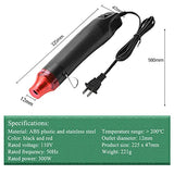 DIDODI Mini Heat Gun 300W Handheld Heat Gun Dual-Temperature 392℉ & 662℉ Hot Air Gun Electric Heating Tools for Removing Epoxy Cup Painting Resin Air DIDODI