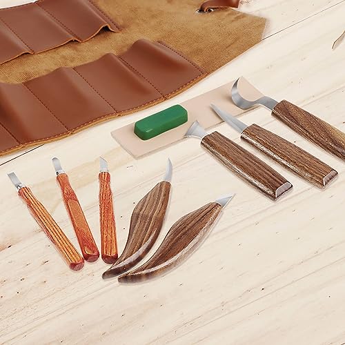 Tekchic Wood Carving Tools Whittling Kit- Woodworking Kit Large Whittling Kit, Deluxe Spoon Carving Knife Kits for Beginners, 13 Knives Set with TEKCHIC