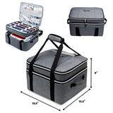 MYBAGZING Double-Layer Carrying Case for Cricut EasyPress 2 12x10 and 9"x9" Cricut Heat Press Machine, Htvront Heat Press, Cricut Heat Press 3 Bag MYBAGZING