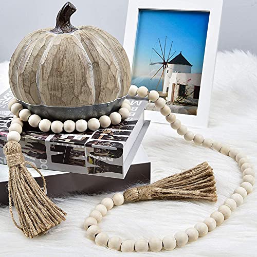 WLIANG 800 Pcs 20mm Natural Wooden Beads, Unfinished Round Bulk Spacer Wood Beads for DIY Crafts, Garlands Farmhouse Decor, Jewelry Bracelet Necklace WLIANG