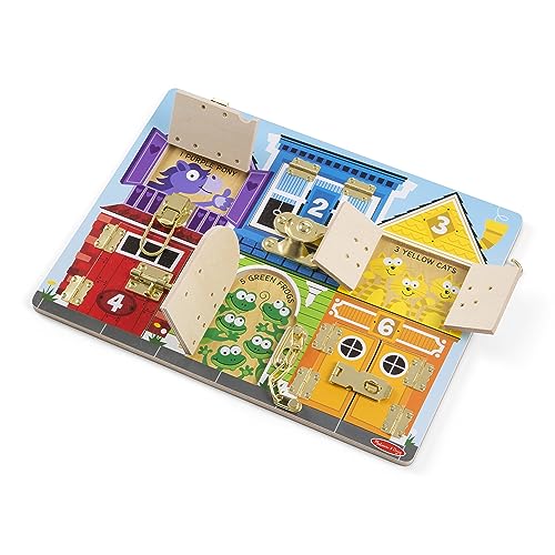 Melissa & Doug Latches Wooden Activity Board - WoodArtSupply