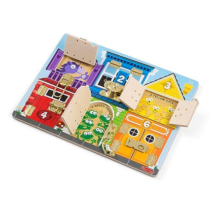 Melissa & Doug Latches Wooden Activity Board - WoodArtSupply