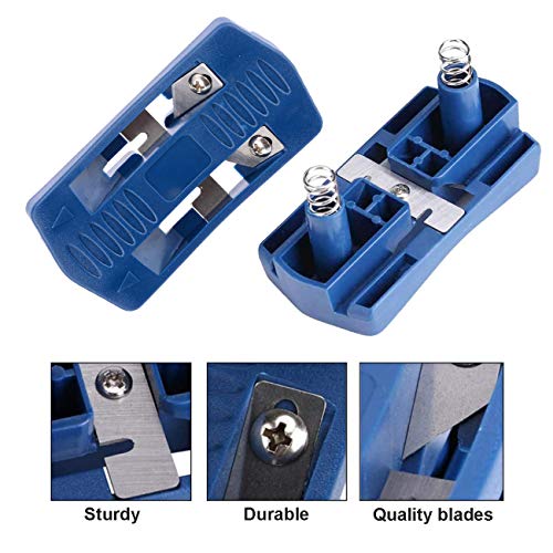 Edge Banding Trimmer, Veneer/Laminate Edge Trimmer Mini Plastic PVC Plywood Melamine Wood Edge Band Cutter, Manual Trimming Woodworking Tool TIOIT COEME