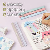 GOTIDEAL Aesthetic Cute Pastel Highlighters set, Dual tip 12 Pack No Bleed Bible Highlighters pen for office journal, School study accessory supplies GOTIDEAL
