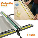 2 Pack Steel Self-Adhesive Measuring Tape, Imperial and Metric Scale Ruler Sticker, 44-Inch Left to Right Reading Tape Measure Sticker for Workbench, A.I.FORCE