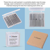 HQMaster CNC Router Bits 1/8 Router Bit Straight Router Bit 1 8 Shank Straight Flute End Mill Cutter 2-Flute Milling Cutting Tungsten Steel 22mm HQMaster