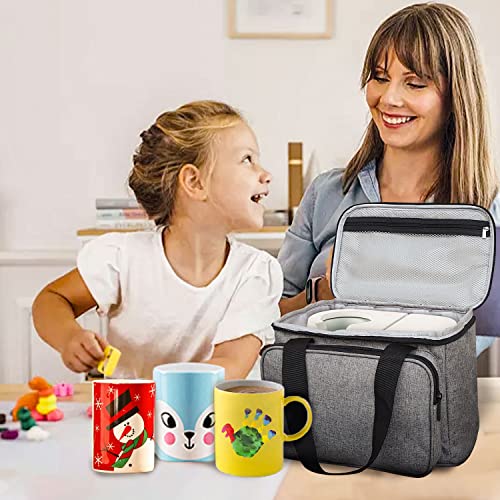 Boczif Carrying Case Compatible with Cricut Mug Press Machine, Travel Tote Bag for Cricut Joy Accessories & Craft Pens and Tool Set, Portable Storage Boczif