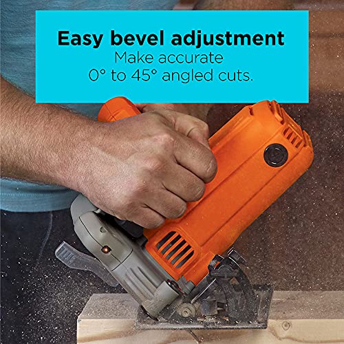 BLACK+DECKER 7-1/4-Inch Circular Saw with Laser, 13-Amp (BDECS300C) BLACK+DECKER