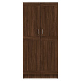 RUtavm Furniture Set-Wardrobe Brown Oak 82.5x51.5x180 cm Engineered Wood RUtavm