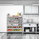 Seville Classics Heavy Duty NSF Bin Rack Solid Steel Wire Shelving Storage Unit, Patented Organizer for Garage, Warehouse, Office, Restaurant, Seville Classics