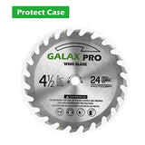 GALAX PRO Saw Blade Set, Pack of 4 Assorted 60T HSS Metal/24T TCT Wood/Diamond 4-1/2-Inch Circular Saw Blade with 3/8" Arbor for Fast Cutting… GALAX PRO