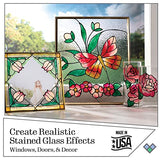 Gallery Glass, Floral Stained Kit, Glass Paint Set for DIY Arts and Crafts, Perfect for Beginners and Artists, 1 Count (Pack of 6) Gallery Glass