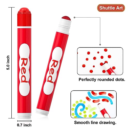 Shuttle Art Dot Markers, 20 Colors Washable Markers for Toddlers,Bingo Daubers Supplies Kids Preschool Children, Non Toxic Water-Based