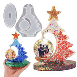 Large Silicone Mold, Photo Frame Resin Molds, Christmas Tree Shape Resin Molds for Epoxy Casting, Picture Frame Display Unique Crafts Making Resin Wehous
