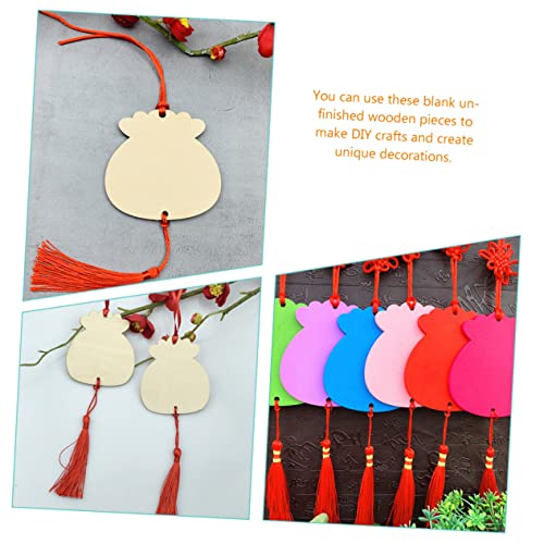 10PCS 4CM MDF Blank Cutout Tags Wood Wooden Circle Discs $7.13