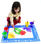 Colorations Flexible, Plastic Mats, Set of 6, Reusable, Sturdy, Durable, Washable, Multi-use, Art, Crafts, Painting, Coloring, Kids Activity, Kids Colorations
