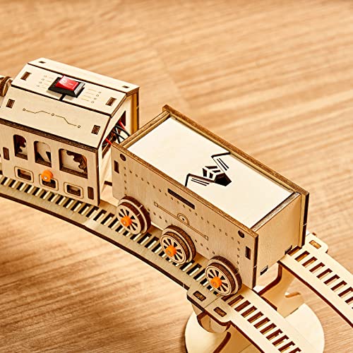 bennama 3D Wooden Puzzles Little Truck Train Model Kits Includes Engine & Track, Brainteaser and Puzzle for Christmas/Birthday,Gifts for Adults and - WoodArtSupply