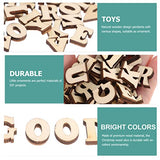 KALLORY 100pcs 15mm Wooden Letters for Crafts Unfinished Wooden Alphabet Letters Small Wood Letters for DIY Painting KALLORY