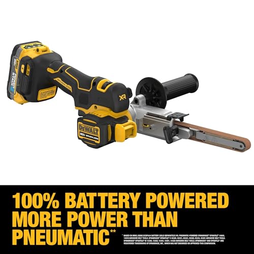 DEWALT 20V MAX XTREME Cordless Bandfile Power Tool Belt Sander Kit with Battery Included (DCM200E1) DEWALT