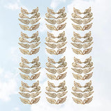 NOLITOY 80pcs Unfinished Wooden Angel Wings for Crafts Small Angel Wings for Crafts Angel Wings Wood Cutouts Craft Wings Christmas Party Supplies NOLITOY