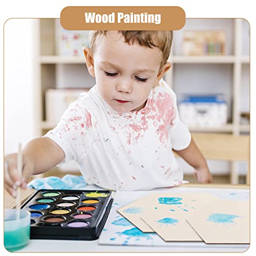 6 Pack Unfinished Wooden Hexagon Cutouts 12 x 10.2 Inch Wooden Hexagon Blanks Slices Natural Wood Hexagon Shape Plaque Board for DIY Crafts Painting AWIZOM