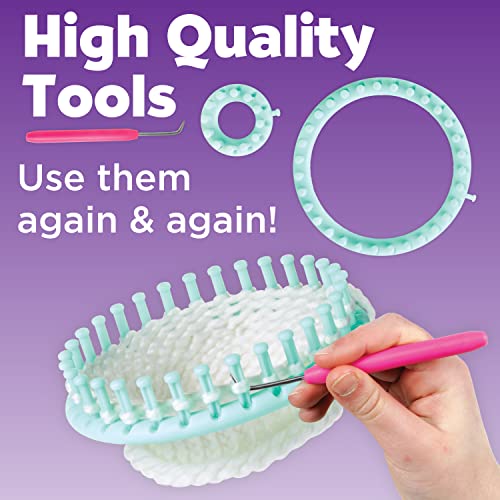 Creativity for Kids Quick Knit Loom Unicorn Plushie - Knitting Craft Kit for Kids - Create a DIY Unicorn Plush Toy Creativity for Kids