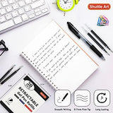 Retractable Gel Pen Refills, Shuttle Art 30 Pack Black Rollerball Gel Ink Pens Refills, Bulk Set, 0.7mm Fine Point for Writing Journaling Taking Shuttle Art