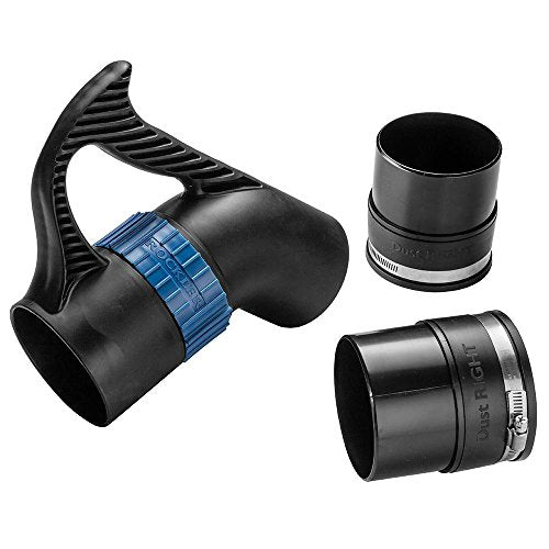 Dust Collector Accessories Kit Includes Quick Change Floor Sweep, Quick Change Handle, Extension Wand, & Removable Grate - Dust Collection & Air Dust Right