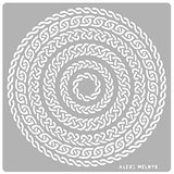 Aleks Melnyk #39 Metal Journal Stencils, Celtic Knot, Round and Dragon, Stainless Steel Irish Stencils Kit 3 PCS, Templates Tool for Wood Burning, - WoodArtSupply