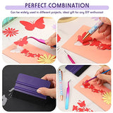 4 Pcs Pin Pen Weeding Tool, Craft Vinyl Weeding Tool Kit, Includes Air Release Pen, Vinyl Squeegee Vinyl Tweezers Weeders Adhesive Film HTV Vinyl for Laumoi