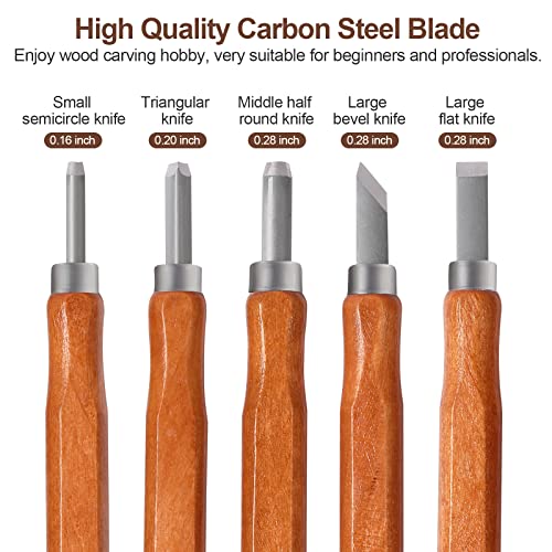 Upgrade 38 PCS Wood Carving Kit,Wood Carving Tool, Wood Carving Knife Set & Electric Polishing Machine,Including Tool Box,for Beginner and Carpenter RXSDUS