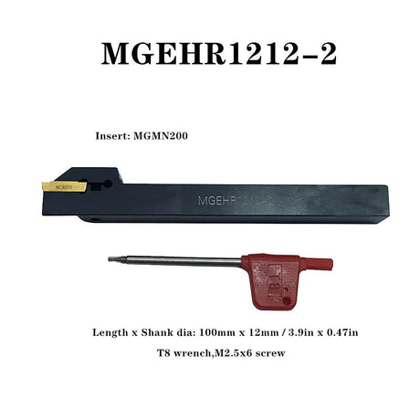 Indexable Lathe Turning Tool,1/2'' Shank 7 Pieces Carbide Turning Tool Set,Metal Lathe Tools Holder for Turning Grooving Threading with Tin Coated KinRite