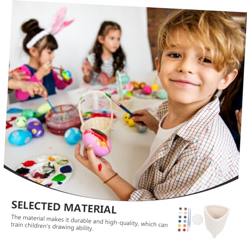 FUNOMOCYA 1 Set DIY Flower Pot DIY Graffiti Flower Pots Unfinished Flower Pot Outside Toys Colorful Flower Pots Kid Toy Kids Painting Flower Pot FUNOMOCYA