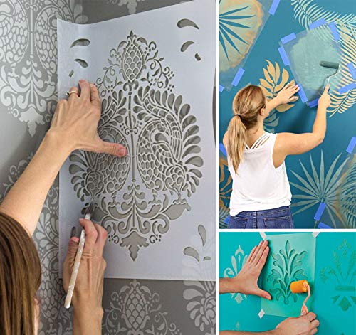 ilauke 10 Pieces 7.5mil Mylar Stencil Sheets, 12x12 inch Reusable Blank Stencil Vinyl, Clear Mylar Template for Cricut Cutting Machine, Make Your Own ilauke