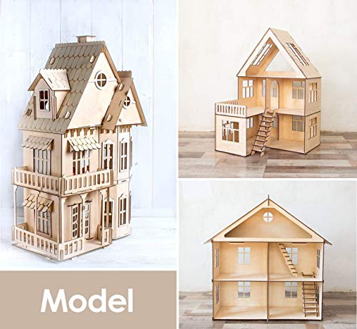 ilauke 5"x 5" Wooden Squares for Crafts, 50 Pcs Unfinished Wood Pieces Blank Balsa Wood Sheets for Crafts Wood Burning Painting Staining Wood ilauke