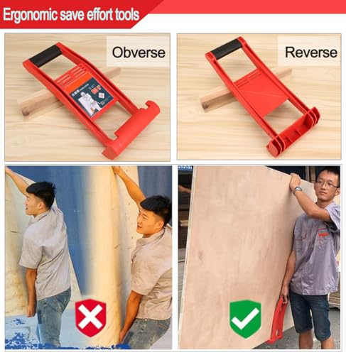 LABOFiC Drywall Carrier Handle 2 Pack, Panel Carrier, Plywood Lifting Tool, Drywall Carrying Tool, Lift and Carry Panel Mover, Great for Plywood, LABOFiC