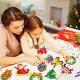 MGParty 60Pcs DIY Wood Slices, Wooden Christmas Ornaments Bulk for Crafts, Unfinished Paintable Wooden Hanging Decorations, Wood Kit for Crafts with MGparty