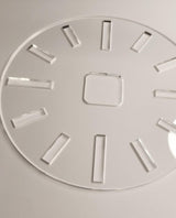 Acrylic Clock Template,12" Circle Clock Face with Clock Dials,Acrylic Router Template (12'') Yuxuanish