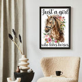 FOXKISS Horse Diamond Art Painting Kits for Adults - Full Drill Diamond Dots Paintings for Beginners, Round 5D Paint with Diamonds Pictures Gem Art FOXKISS