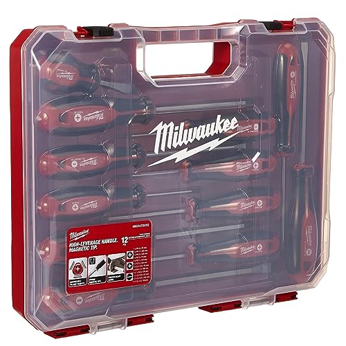 Milwaukee Set of 12 Tri-Lobe Screwdrivers 4932472003,Red Milwaukee