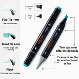 belleza suprema 100 Colors Alcohol Markers Dual Tips Permanent Art Markers Pen for Kids & Adult, Alcohol-Based Highlighter Pen Sketch Markers for belleza suprema